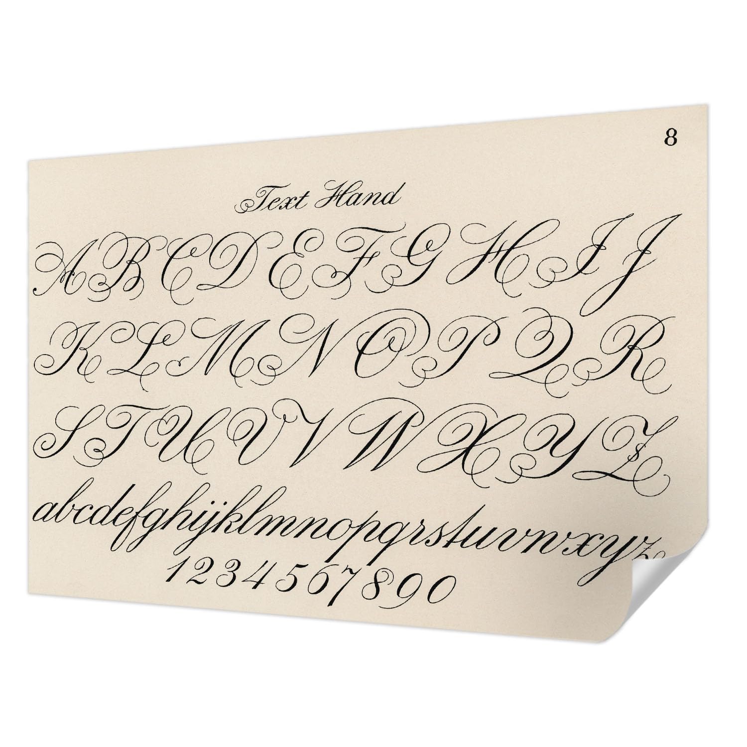 Papel pintado adhesivo premium de 152x104 cm con elegante caligrafía para dormitorio moderno