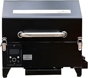 Portable Electric Smoker Grill by Freedom Stoves – 12V/120V Pellet BBQ for Camping, Tailgating & Backyard | Digital Control, Dual Probes, 8.5LB Hopper