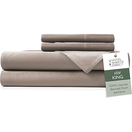 King Sheet Set Bamboo: Hotel Sheets Direct 100% Viscose from Bamboo Sheets King Size