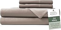 Vista 63 de Hotel Sheets Direct Juego de Sábanas de Cama de 4 Piezas, Tamaño Queen, 100% Viscosa Derivada de Bambú, Juego de Sábanas con 2 Fundas de Almohada
