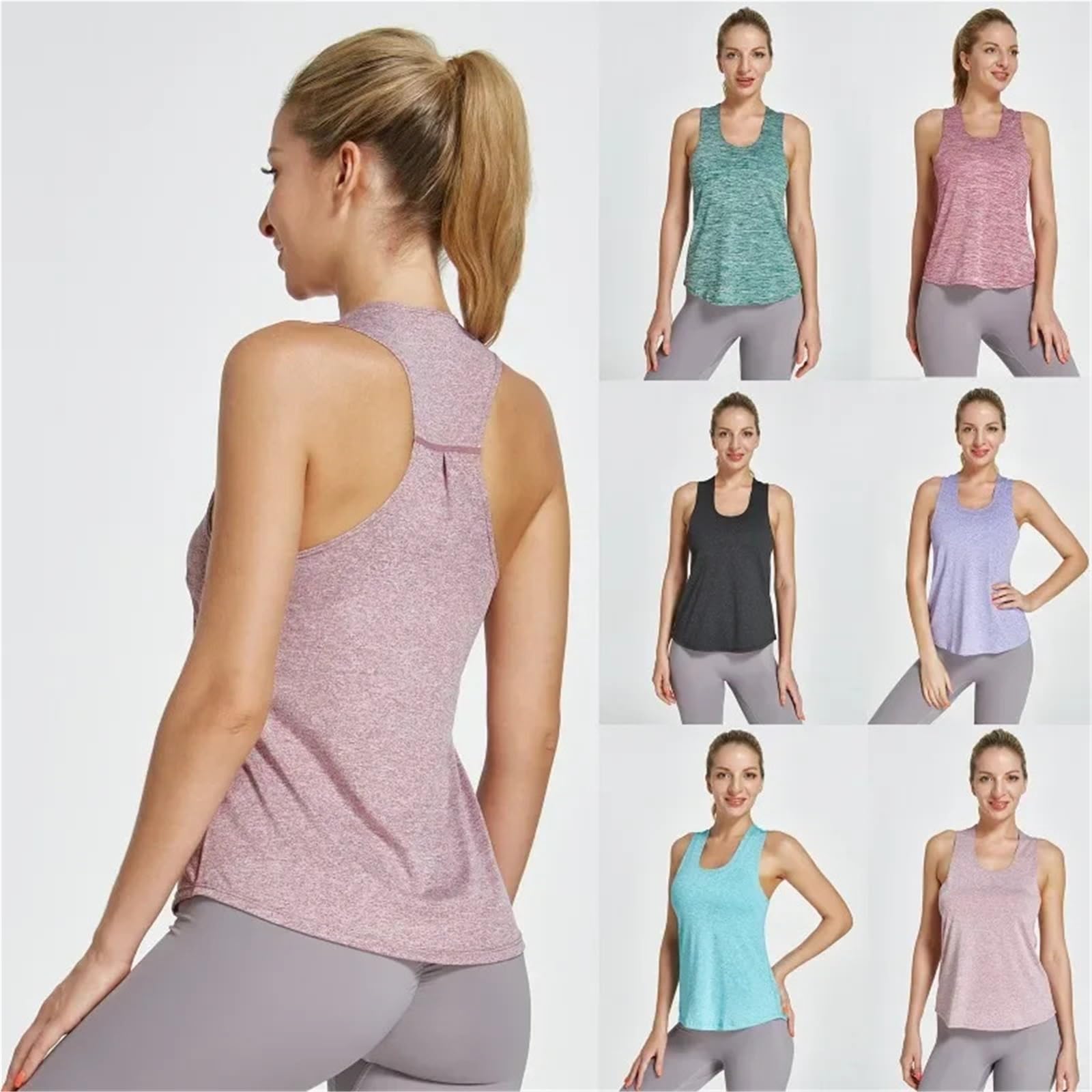 Canotte da Yoga for Palestra Donna Sportive for Fitness Atletico Canottiere Corsa ad Asciugatura per La Corsa, Lo Yoga