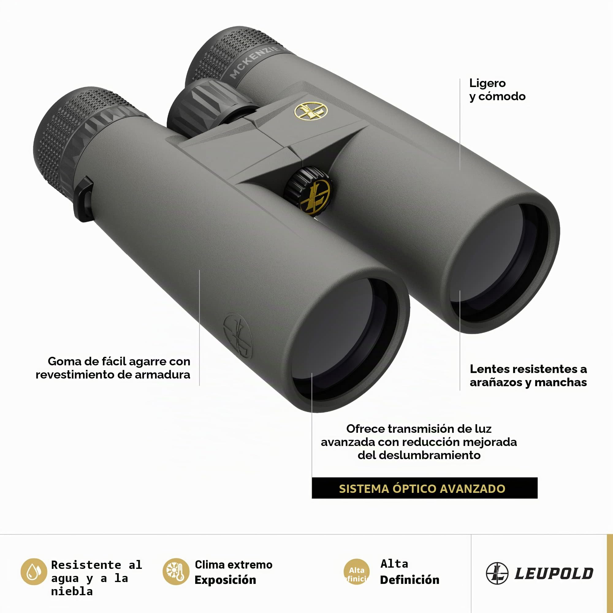 Leupold Bx-1 Mckenzie HD Prismáticos, 10 x 42 mm (181173)