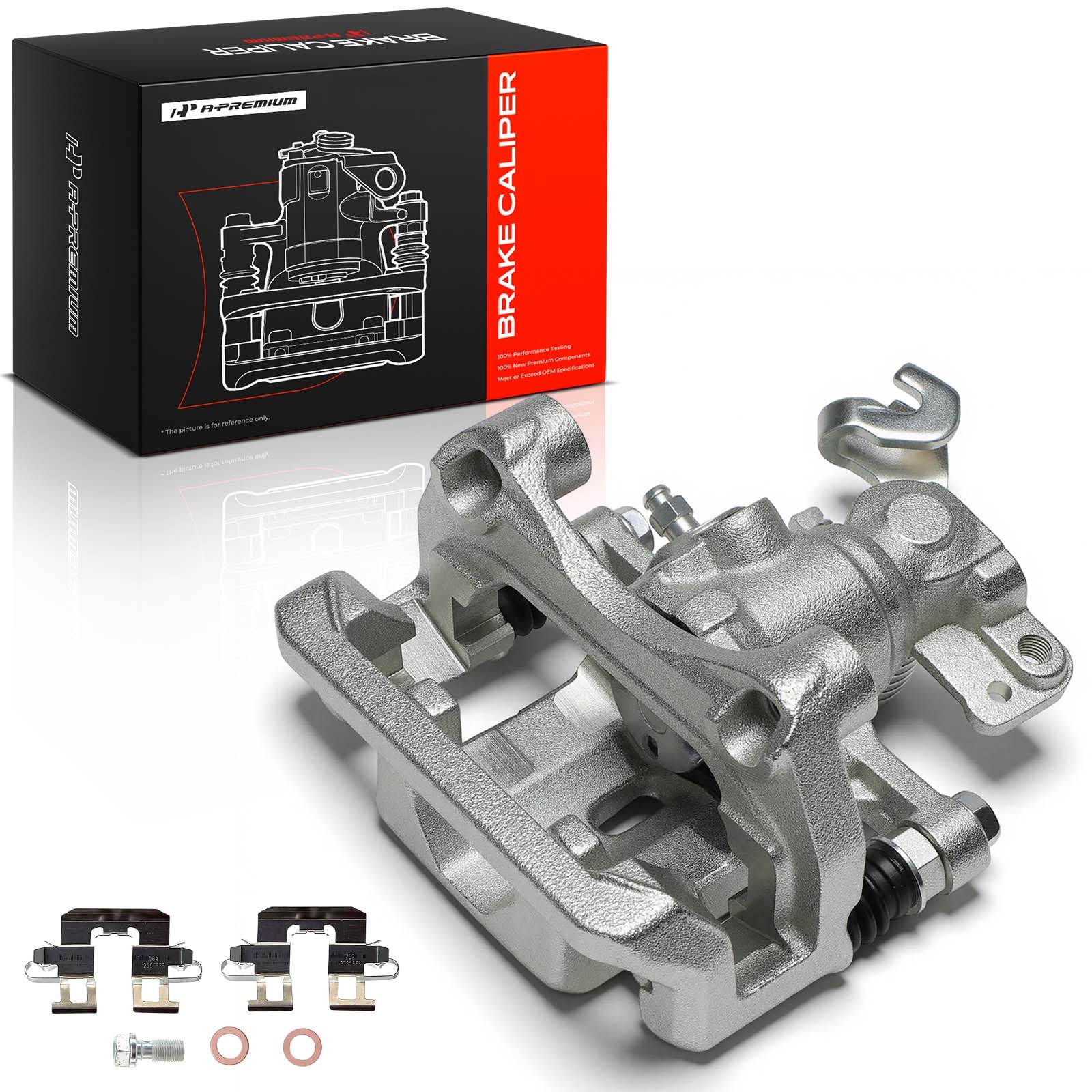 A-Premium Rear Left Driver Disc Brake Caliper with Bracket