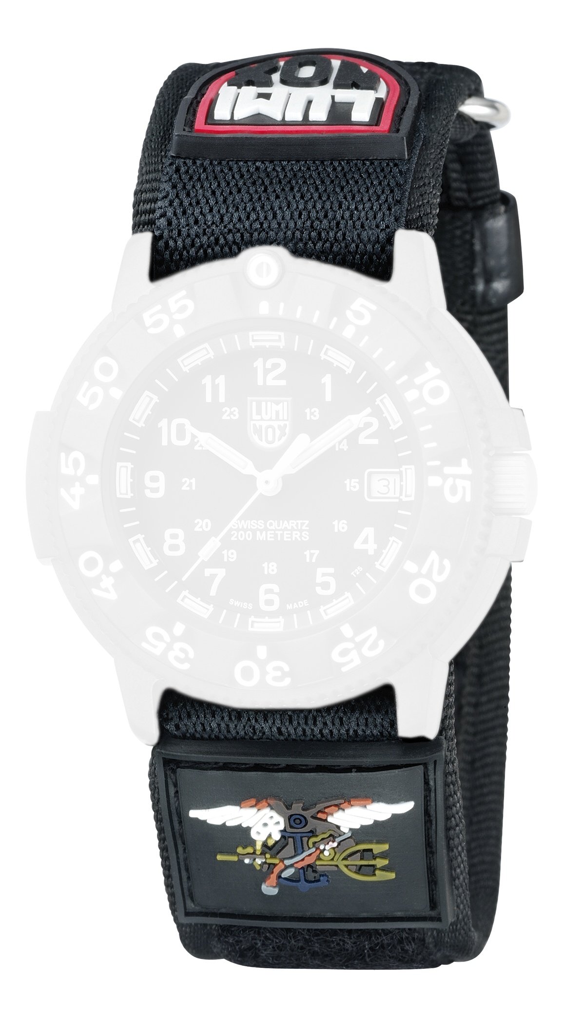 Luminox 3901/ 3903/ 3905/ 3000/ 3050/ 3080 - Braccialetto in nylon, 27 mm, colore: nero
