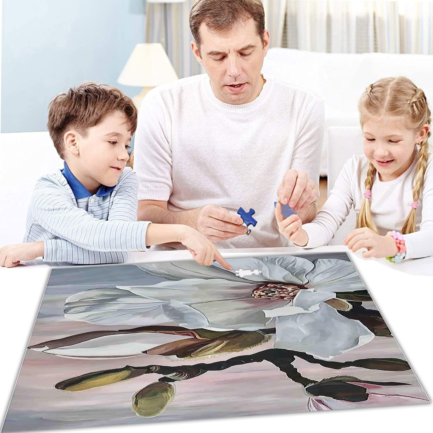 Magnolia-Puzzle Per Adulti 1500 Pezzi Decorazione Per La Casa Festa Di Compleanno Regalo Giocattoli, Adatto Per Uomini, Donne E Anziani