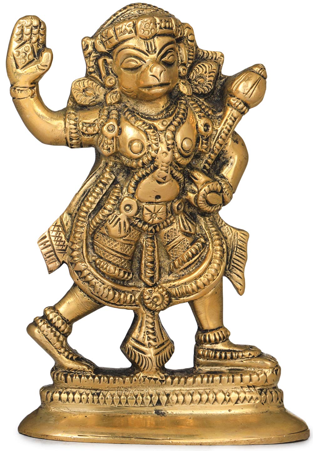 Statue Hanuman en laiton pour créer un coin zen et méditation chez soi