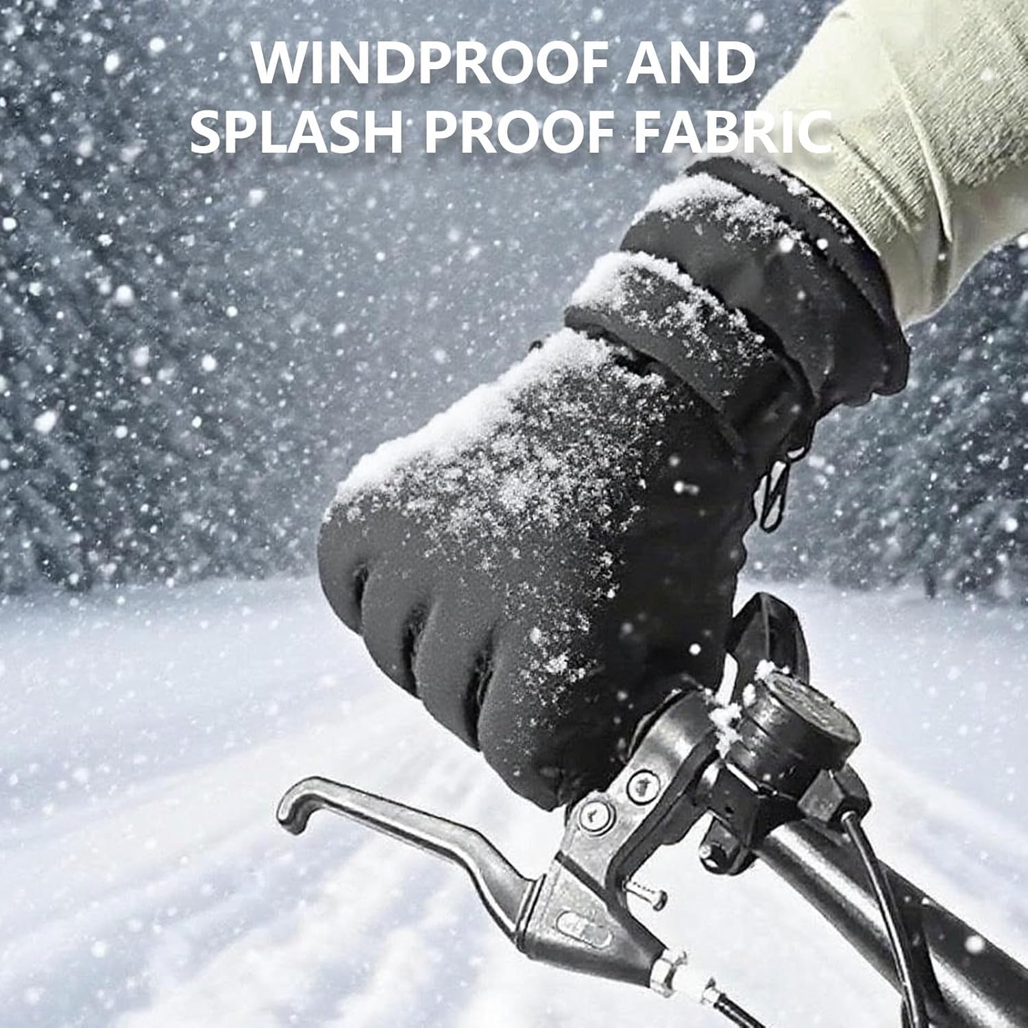 Winter Gloves for Men Women, Waterproof Warm Ski Gloves for Cold Weather, Touch Screen, Running Driving Cycling - Image 3