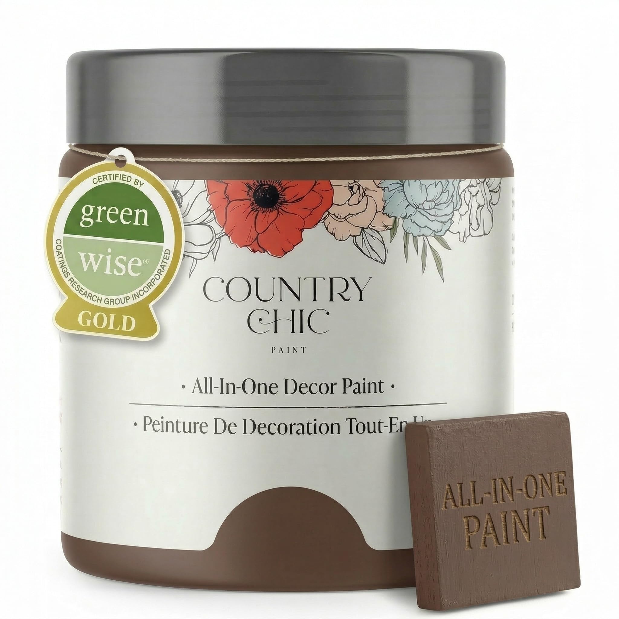 Country Chic All-in-One Chalk Paint, Leather Bound