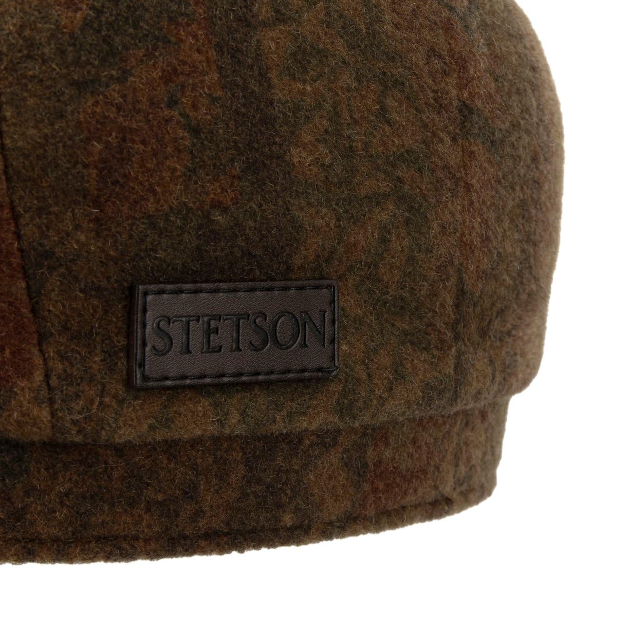 Stetson Hatteras Dark Paisley płaska czapka z daszkiem, męska czapka balonowa, wyprodukowana w UE, z daszkiem, jesień-zima, jesień, zima, rozmiar XXL (62-63 cm), brązowa