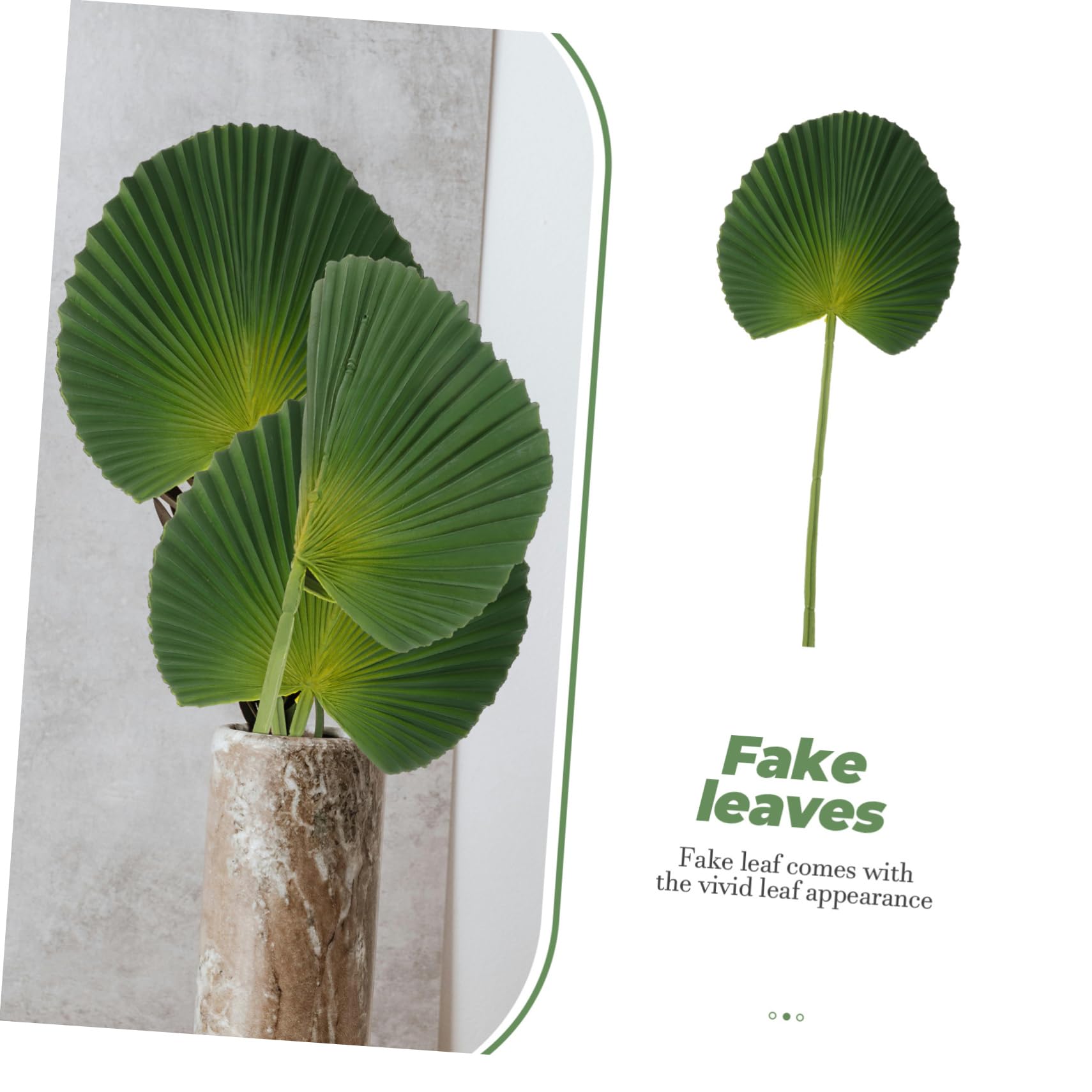 Amosfun 3 Pezzi Di Foglie Artificiali Decorare Piante Finte Disposizione Decorazione Verde Pianta Artificiale Decorazione Verde Foglia Di Palma Ornamento Foglia Finta Giungla