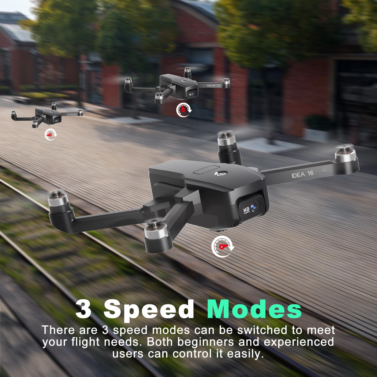 idea16 UAV Borstelloze motor drone met 2 camera's 40 km/u MAX windbestendig 4 niveau 5 idea16 UAV Borstelloze motor drone met 2 camera's 40 km/u MAX windbestendig 4 niveau 5