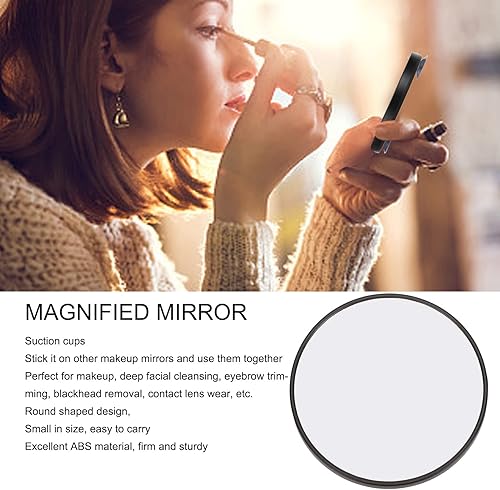 Miniatura 6 de Espejo con aumento, espejo de maquillaje, ventosas de aumento, espejo de aumento redondo, espejo de aumento 15X para eliminación de puntos negros de