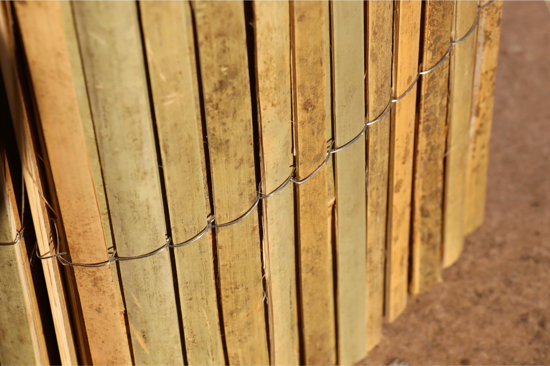 Cloture Online Canisse Rouleaux en Bambou Naturel 5 mtres Hauteur 1m50 - Beige Clair - Jardin