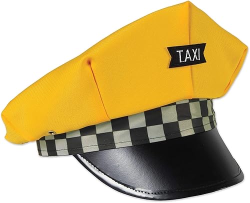 Beistle Sombrero novedoso para taxistas de taxi, accesorio para disfraz