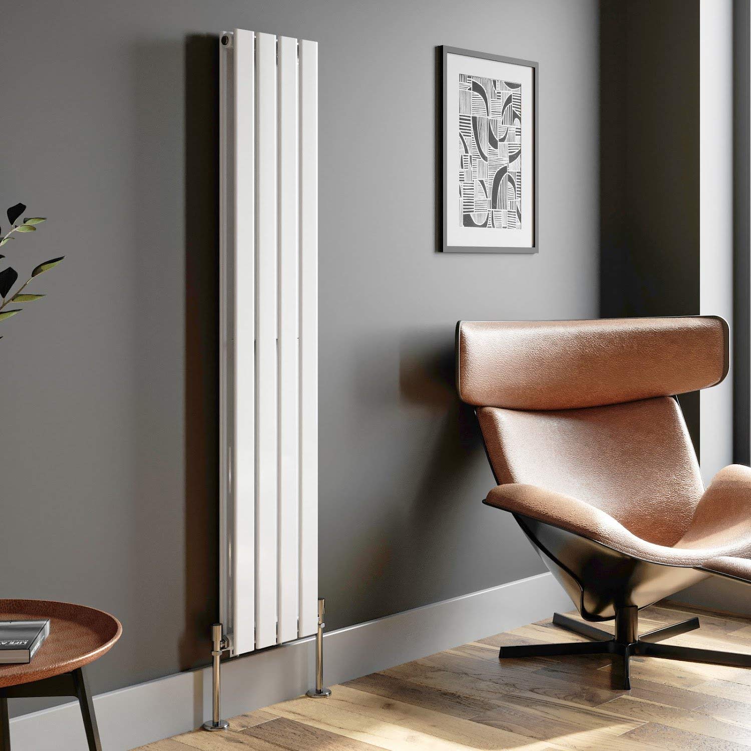 DuraTherm Designer Radiator Vertical White Flat Panel Rads Double Panel  1600x304mm : Amazon.co.uk: DIY u0026 Tools