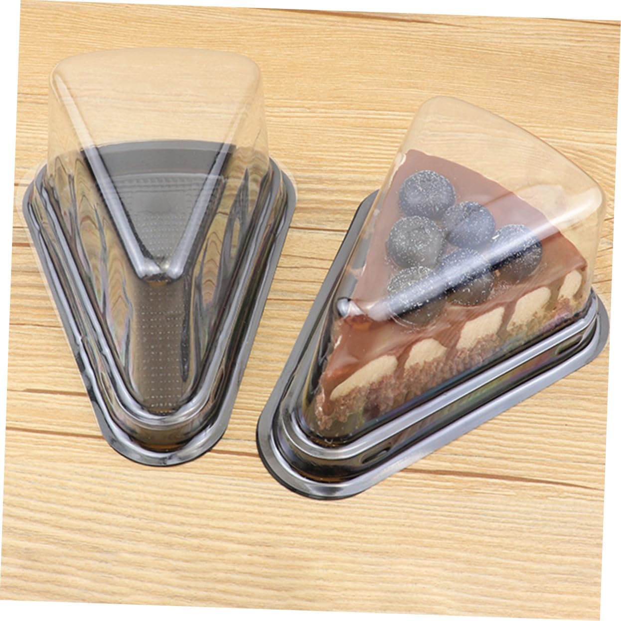 Mikinona Cupcake Containers Triangle Dessert Packing Box Mousse Cake Container Box Set