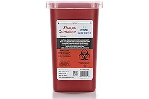 1 Quart Sharps and Needle Container with Built-In Needle Unwinder