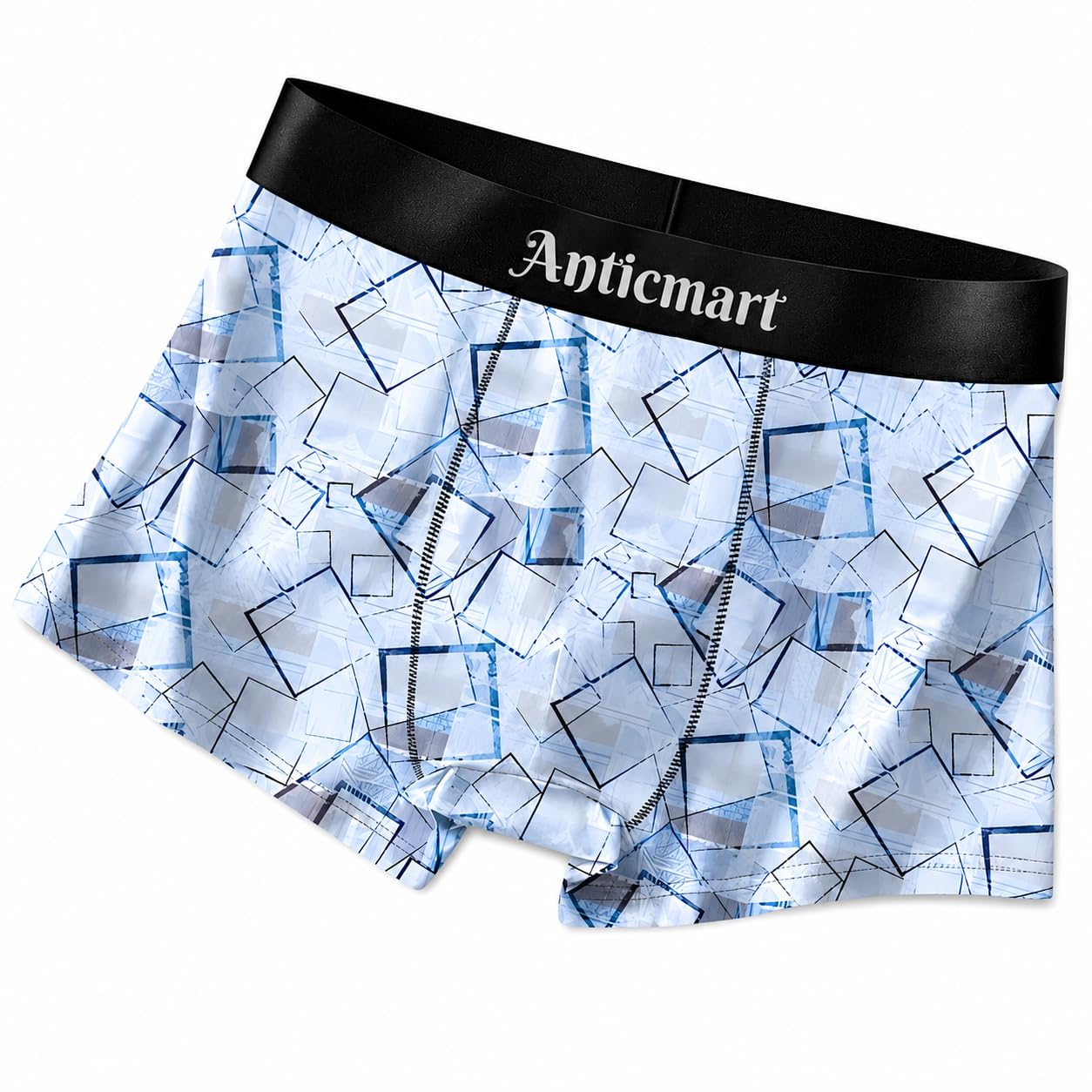 Men's Boxer Trunks Soft Stretch Underwear with Supportive Pouch-picture-14