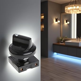 Black Pack Fan Rotary Switch 4 Position 3 Speed Selector Switch Governor with Button Fan Speed Governor Fan Isolator Switch Professional Wall Light Controls