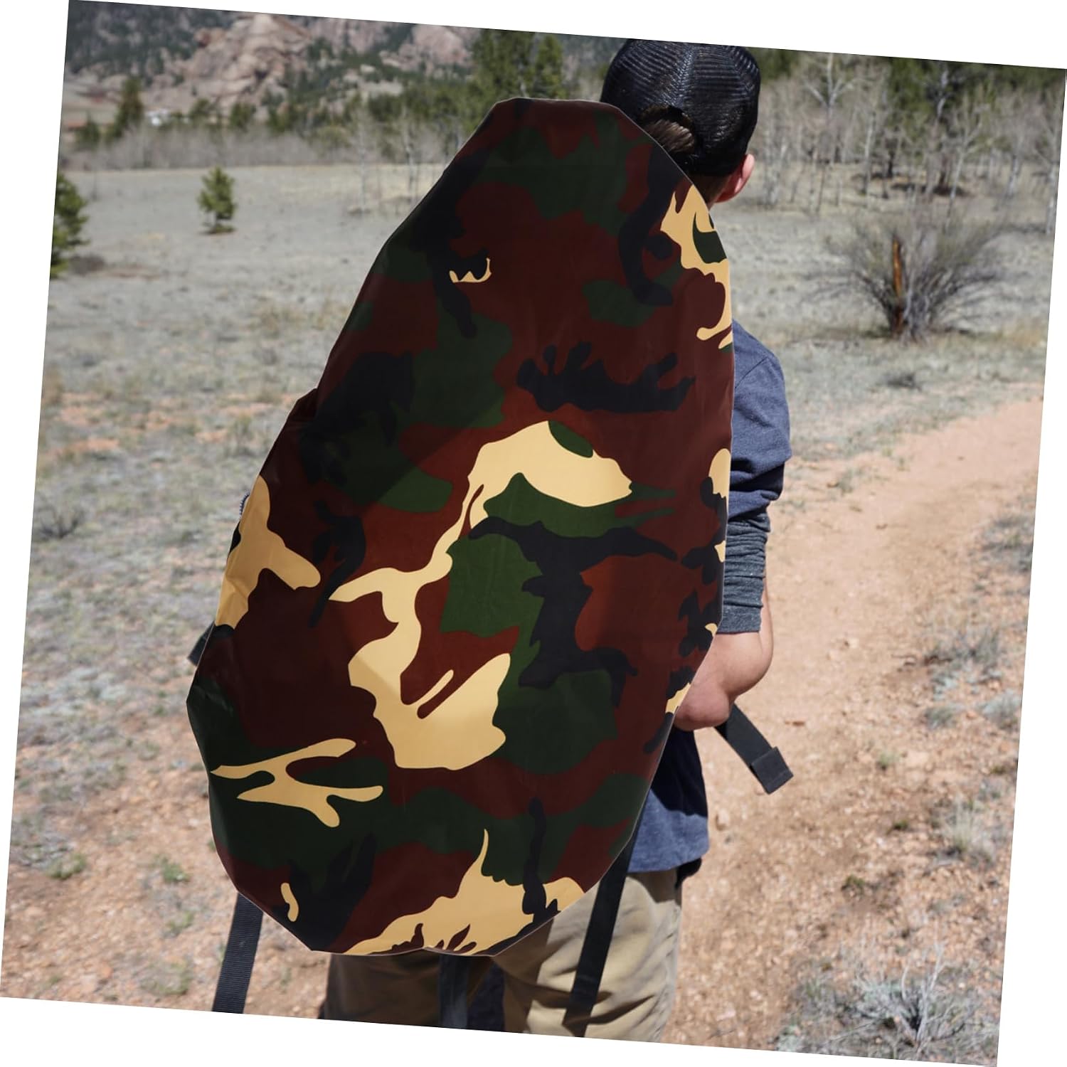 Backpack Rain Cover Dustproof for Outdoor Activities Hiking Camping Travel Fit Backpacks