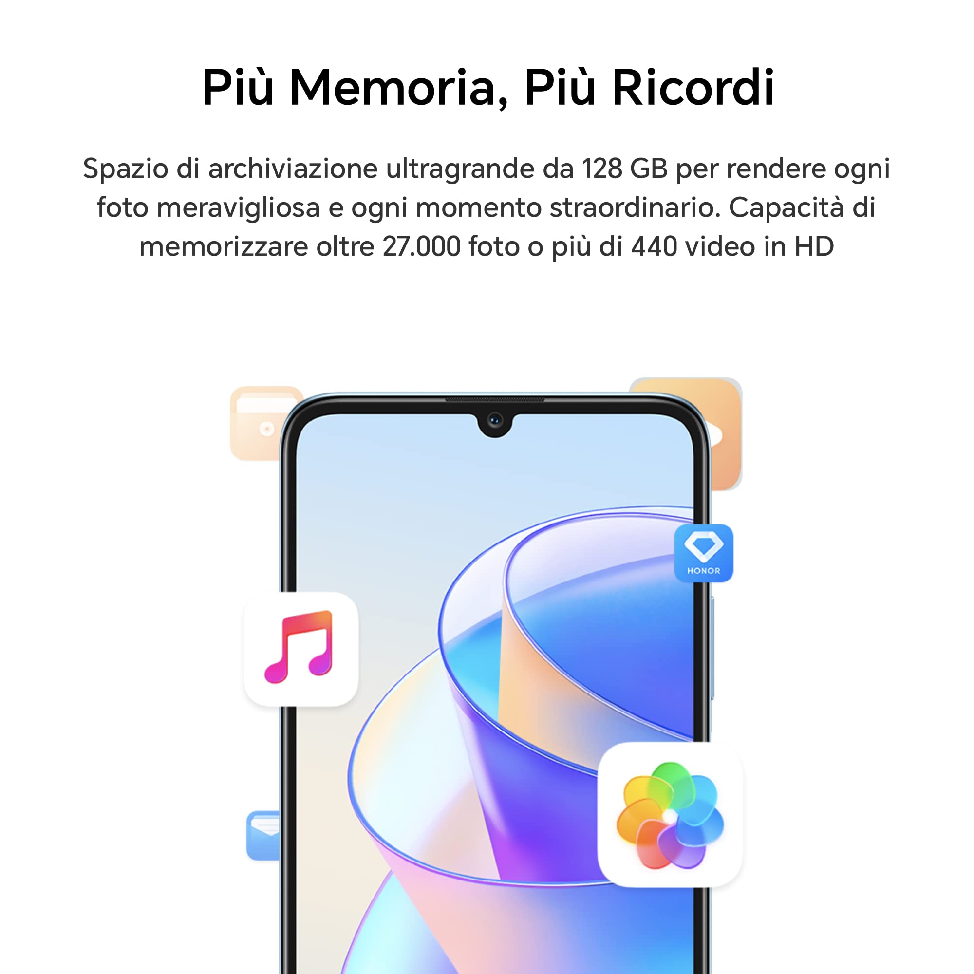 HONOR X7a Smartphone 50MP 5330mAh - Fullview Display 90Hz - Dettaglio