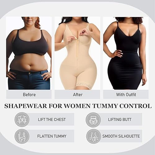 Miniatura 5 de M MYODRESS Fajas Colombianas Moldeadora Faja Control de Abdomina Faja Body Shaper Post Cirugía Prenda de Compresión Levantador de Culos Fajas