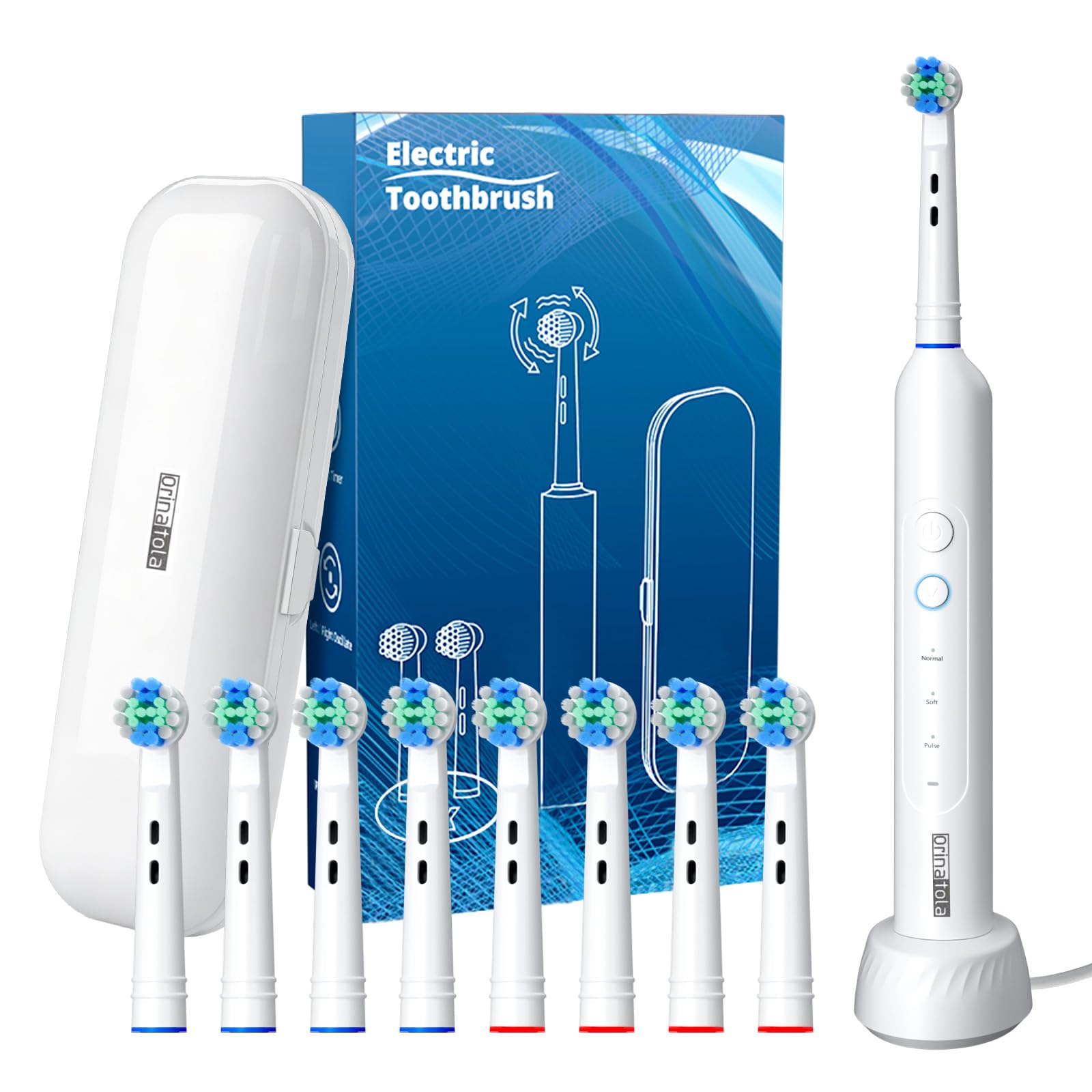 Orinatola Zahnbürste Elektrisch Rotating Electric Toothbrush