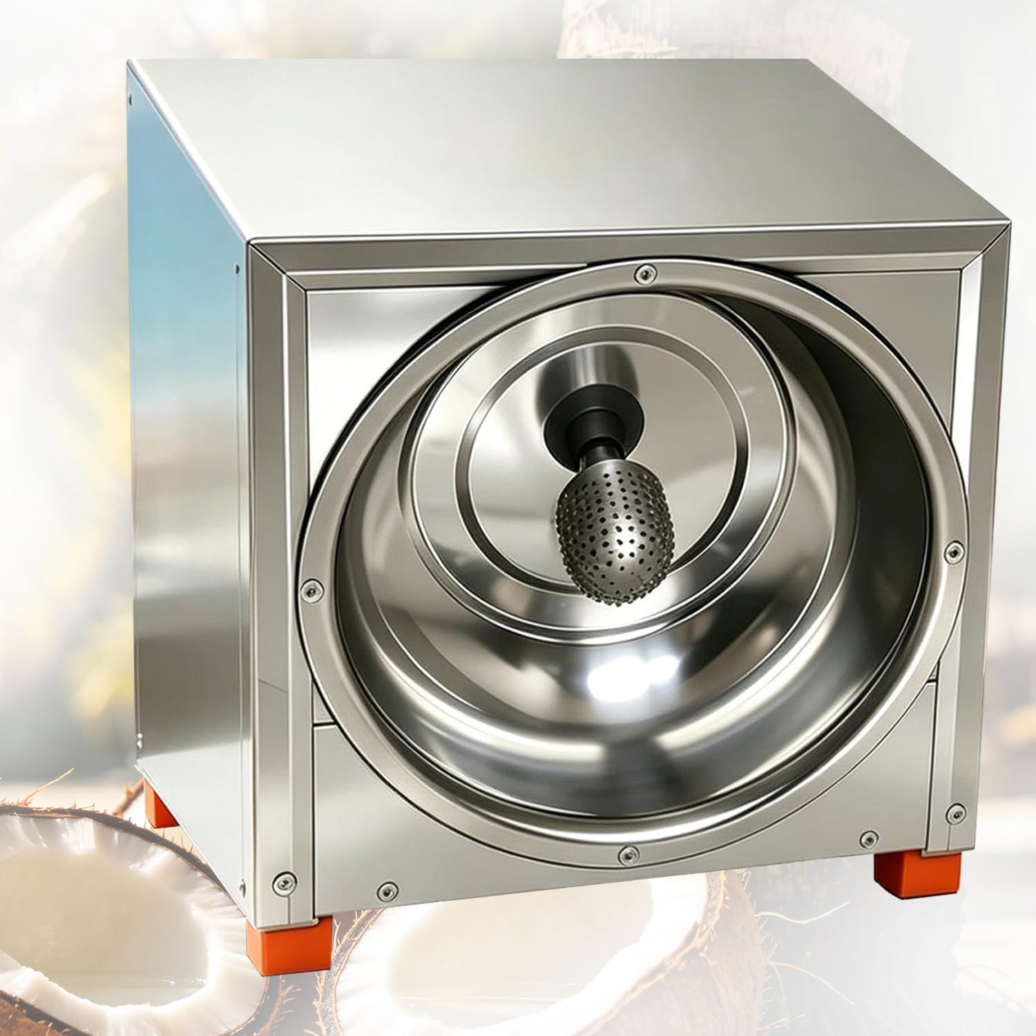 Ymnogjie High Efficiency Commercial Coconut Grater, Electric Coconut Meat Shredder Scraper, Labor-Saving Coconut Processing, for Restaurants, Bakeries, Coconut