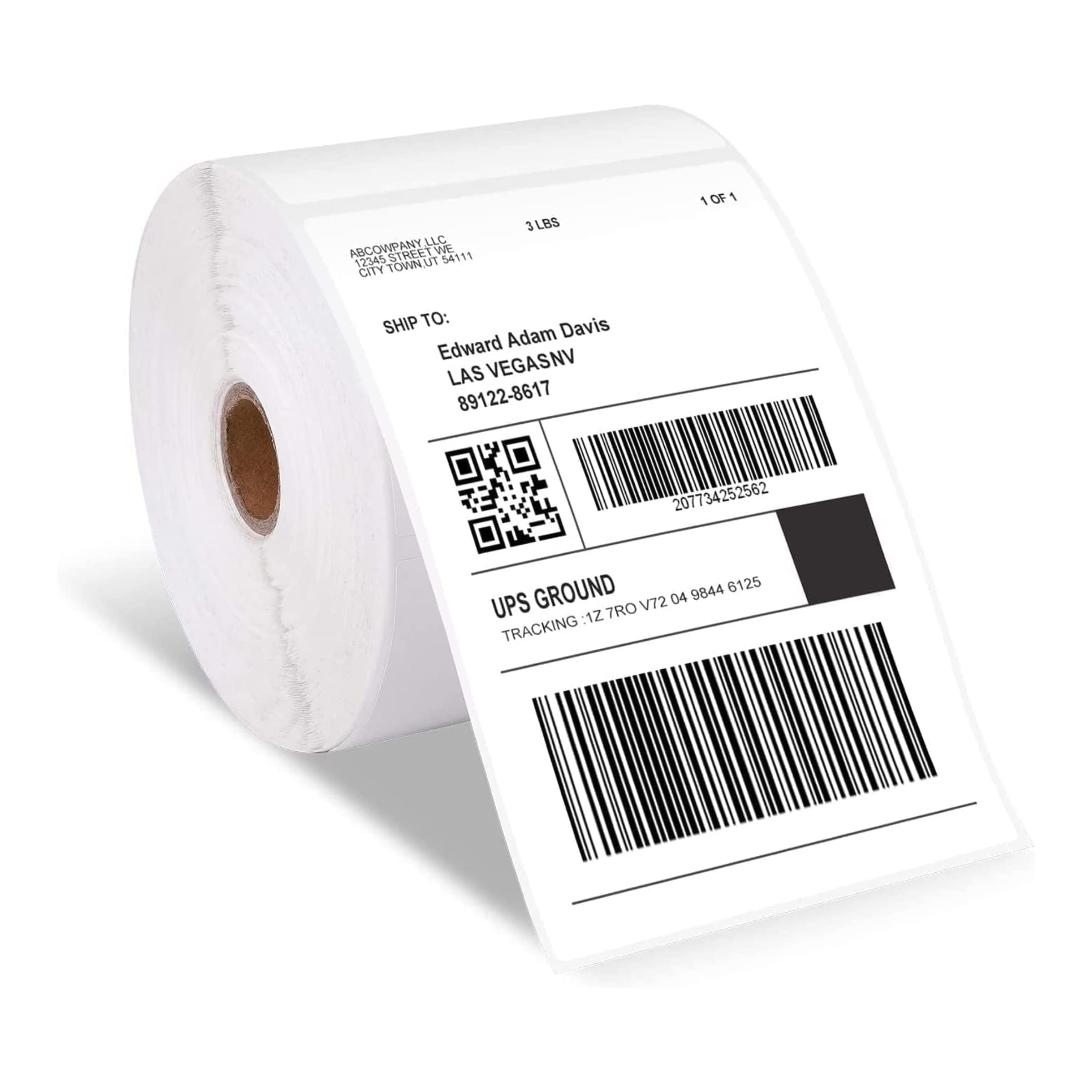 Thermal Labels 4x6 (100x150mm) Roll Shipping Labels for Thermal Label Printers ━ Thermal Shipping Labels Compatible with Etsy, Shopify, Ebay, Amazon, Royal Mail, FedEx, UPS (24 Rolls ━ 12000 Labels)