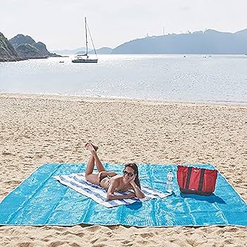 Amazon.co.jp: 砂が消える サンドフリー ビーチマット ビーチ