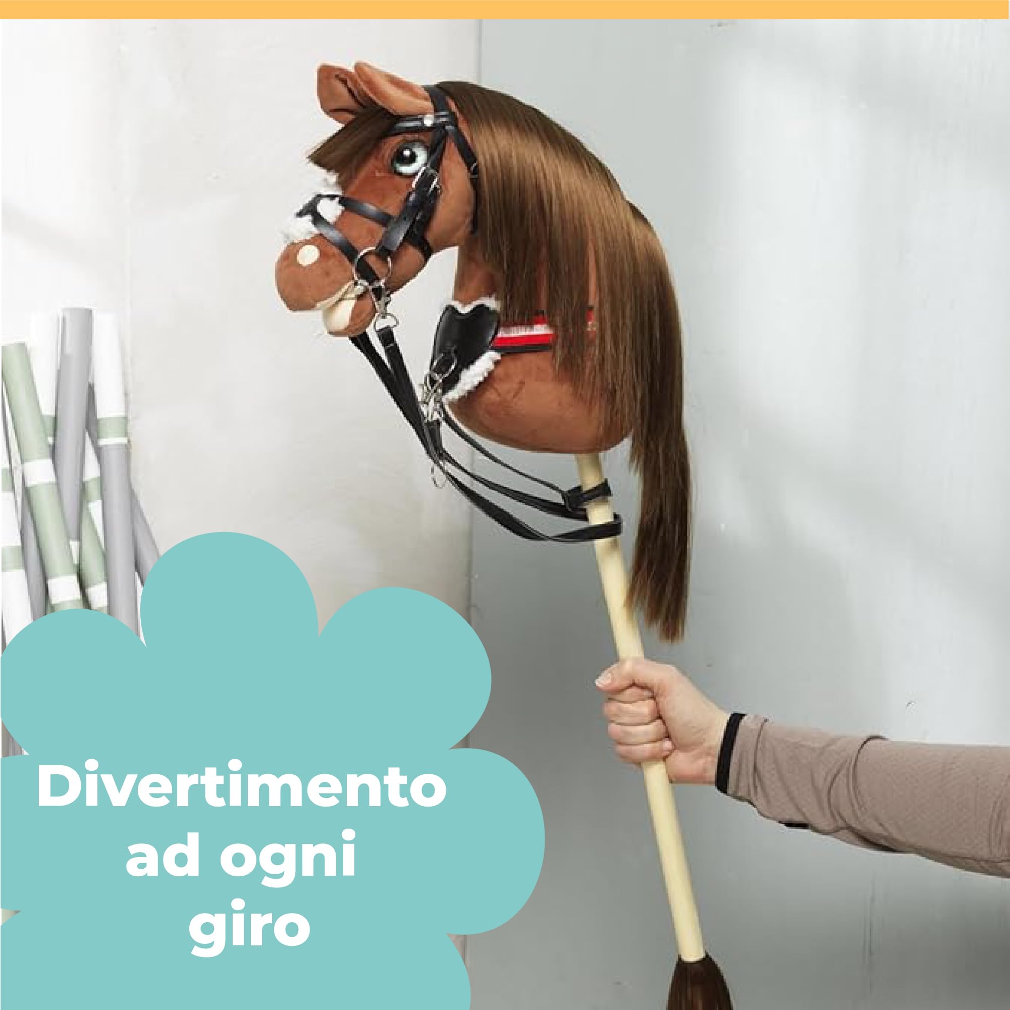 Briglia Decorativa Per Cavalli Hobby | Bollard E Grackle, Regolabile, Morbida Imbottitura, Nero