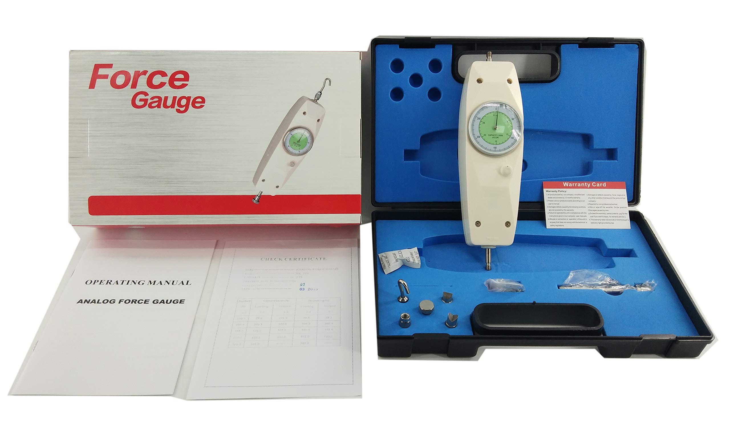 Buy VTSYIQI Analog Push Pull Force Gauge Dial Mechanical Force Gauge Meter Tester Push Pull