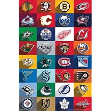 NHL League - Logos 25 Wall Poster, 19L" x 13W", Premium Unframed Version