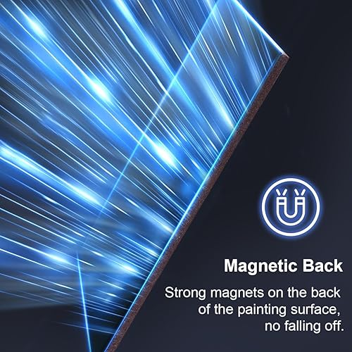 Miniatura 3 de AUREUO Mini panel de lienzo magnético de 2.5 x 2.5 pulgadas, paquete de 24 unidades, lienzo cuadrado pequeño, juego de vacaciones para niños, ideal