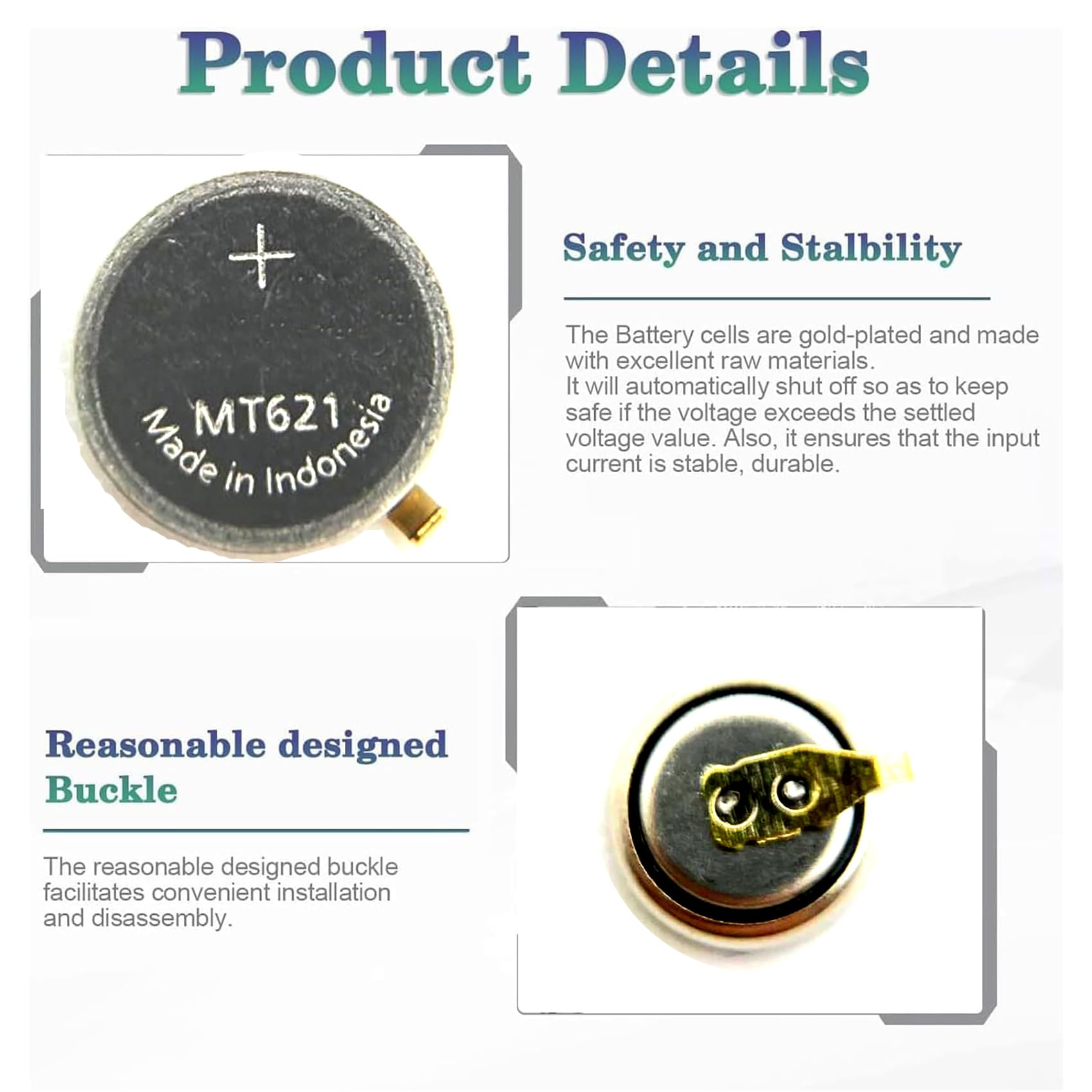 SONXIAVIVO for Citizen Eco-Drive 295-5 Rechargeable Battery Capacitor 295-5100 MT621 5700, A100, B110, B117, BP10, E000, E001, E010, E011, E013, E030