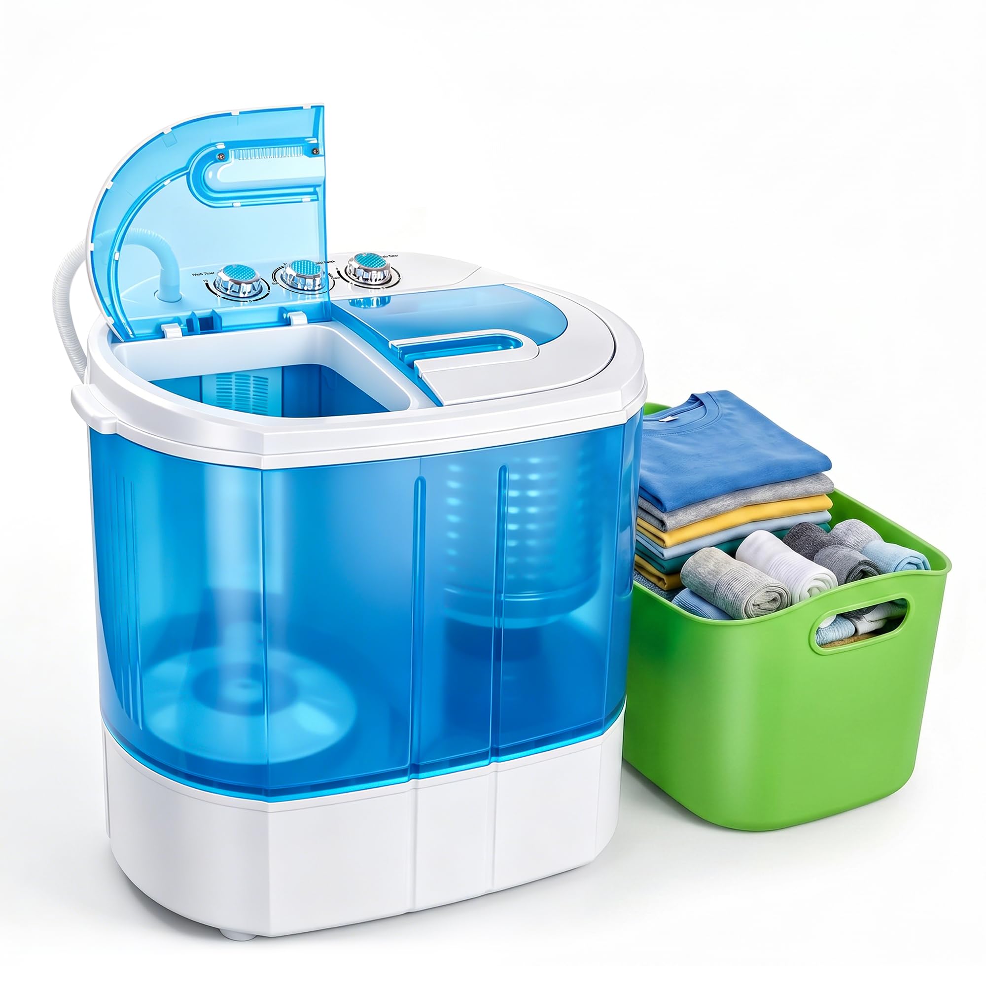 Amazon.com: ZENY Portable Clothes Washing Machine Mini Twin Tub