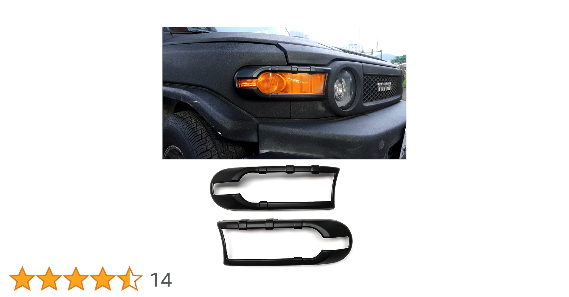 FJクルーザー ブラックフロント フォグランプカバー Amazon | トヨタFJクルーザー2007-2021 2022用車用フロント