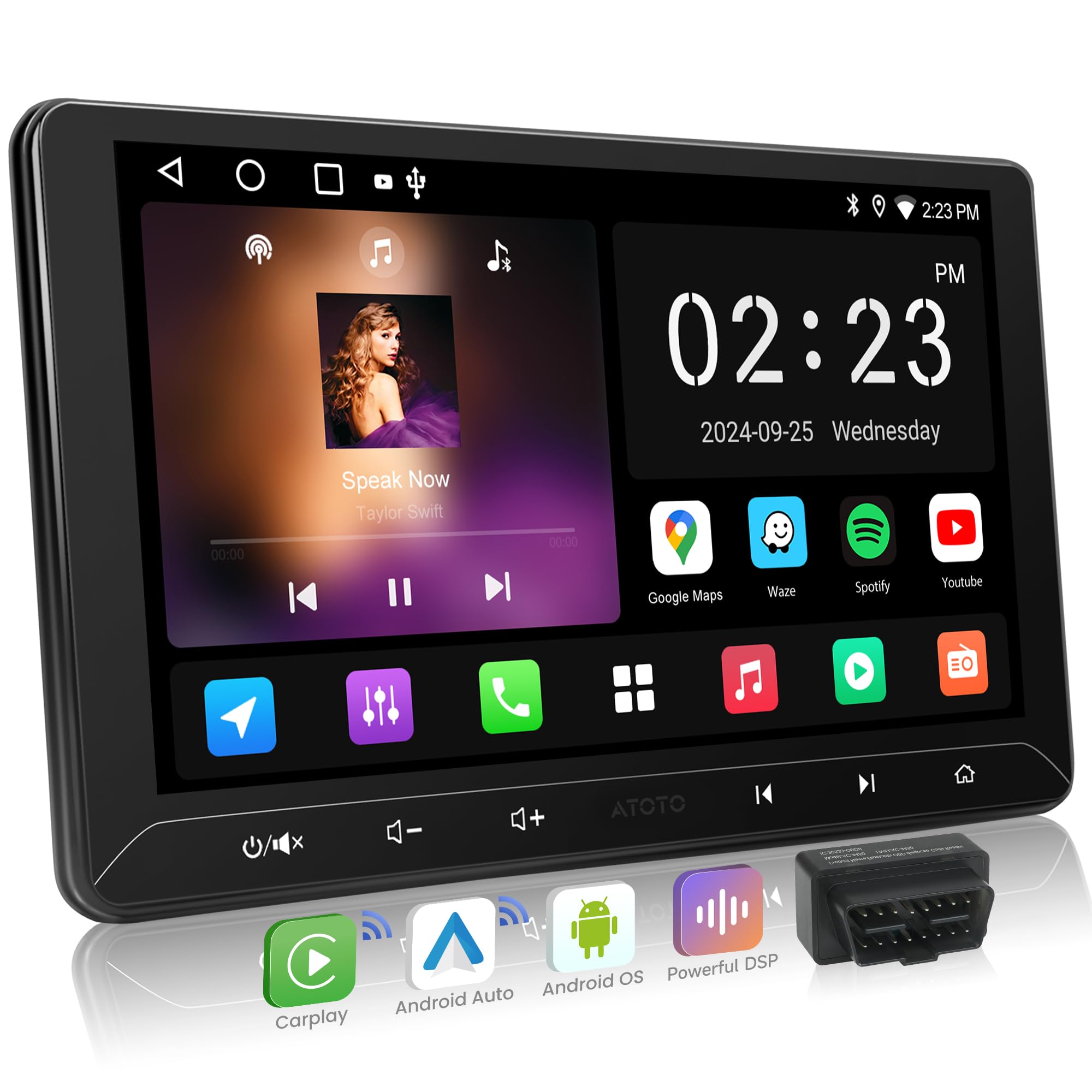 Amazon.co.jp: ATOTOEXCEL 10.1 インチ A5L Android 2DIN ディスプレイ