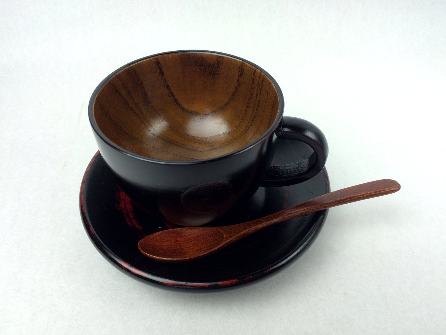 Amazon｜中谷兄弟商会 山中漆器 コーヒーカップペア ドット(皿