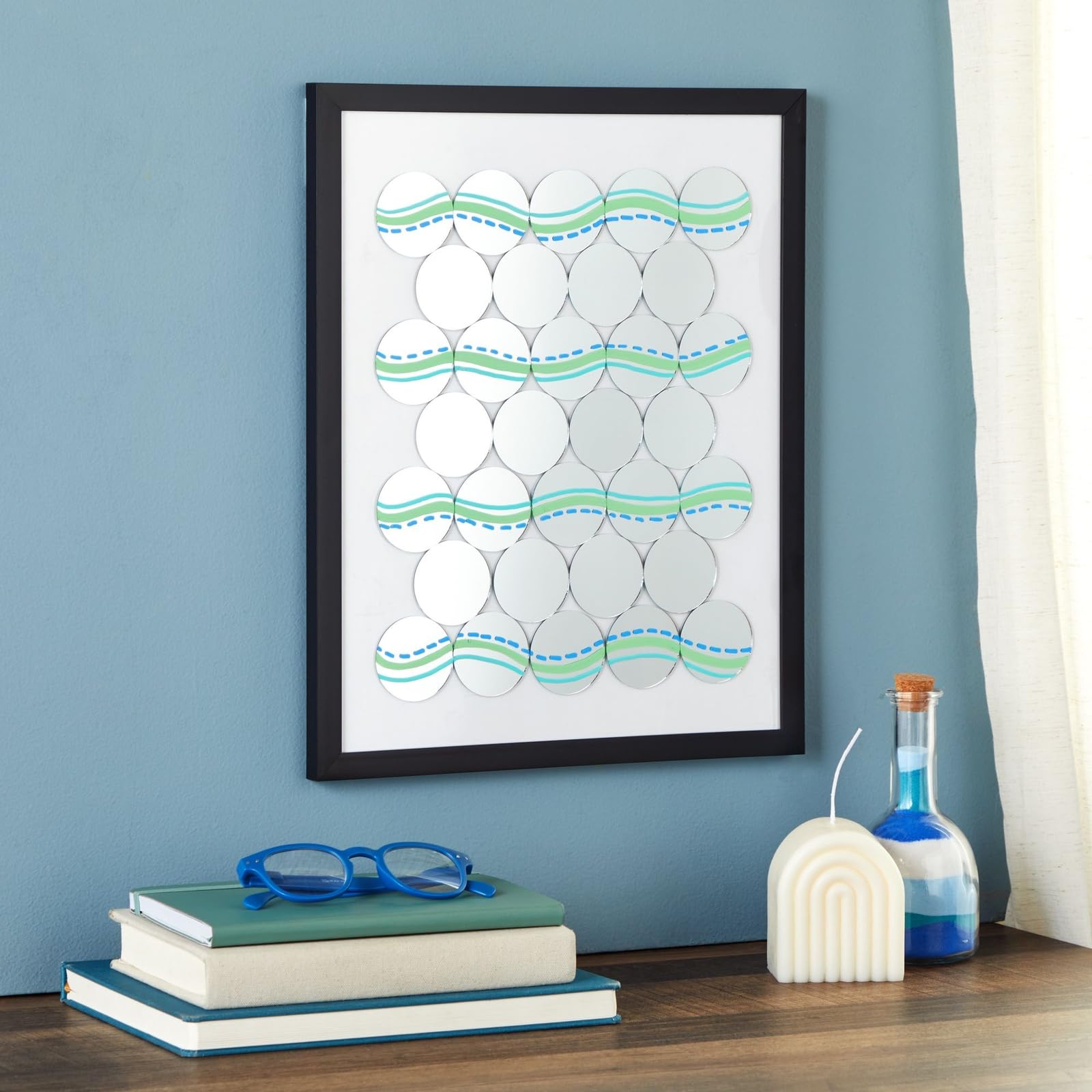 Specchi Decorativi 10 Cm Specchi Rotondi Vetro 10cm Juvale - Confezione 50 Pezzi Per Artigianato Specchi Decorativi Casa