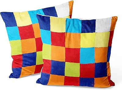 Berkin Arts Decorative Square Throw Pillow Covers Farmhouse Cushion Cases Designed Of Art Decor, Polyester Blend. Pack Of 2, 18x18 Inch. Floral Portrait Elegant For Couch (Feather By Alphonse Mucha