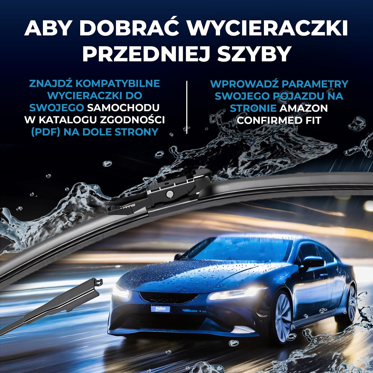 VALEO Silencio Wycieraczki - VF372 - Zestaw Wydajnych, Zapewniajacych Doskonala Widocznosc na Drodze, latwych w Montazu Oryginalnych Plaskich Wycieraczek 600mm/400mm - Przód - Zestaw 2 szt. - 574472