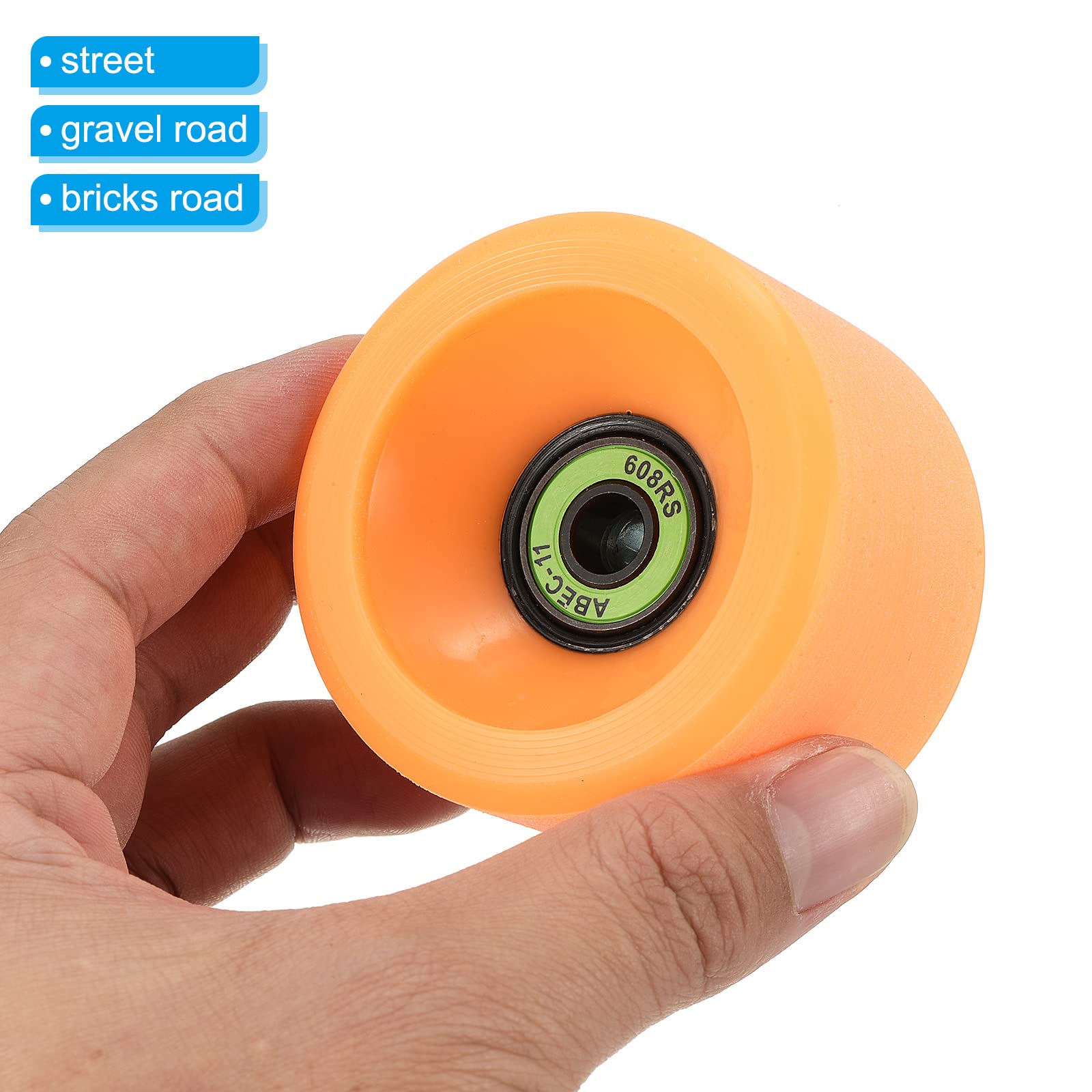 PATIKIL Skateboard Rollen und Kugellager Set Street Wheel Cruiser