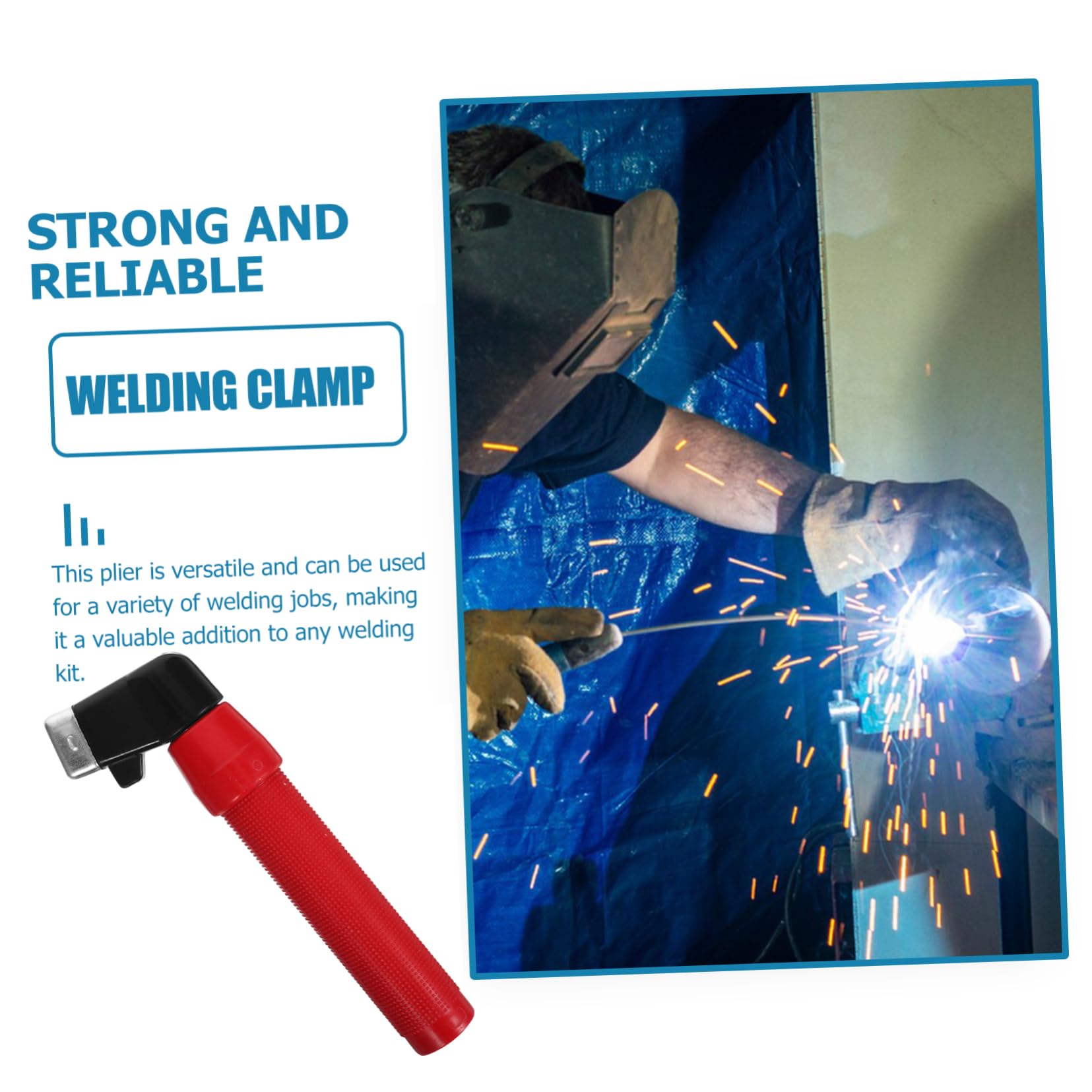 Veemoon Adjustable Locking Holding Clamp Soldering Pliers Soldering Aid Pliers Heavy Duty Welding Clamp 400a