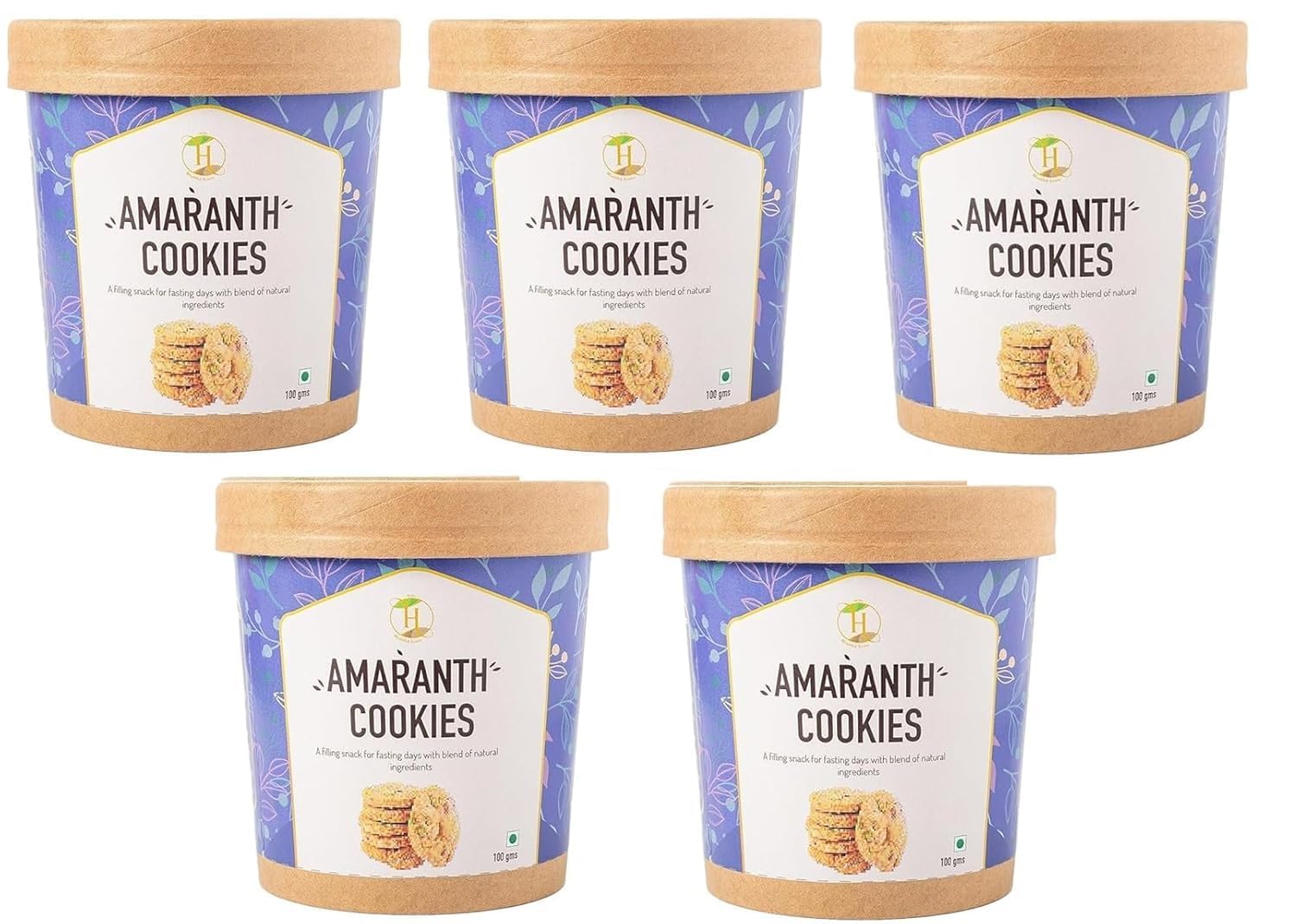 Fit Pro Healthy Lives Farali Fasting Biscuits | Nutritious, Gluten-Free Snack | Healthy, Delicious Snack for Fasting | Traditional Snack for Fasting | Snack for Fasting | No Added Sugar Each 250gm Pack of 5