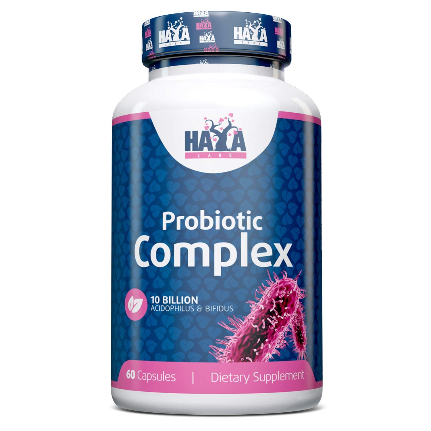 HAYA LABS10 Billion Acidophilus and Bifidus Probiotic Complex 60 Capsules