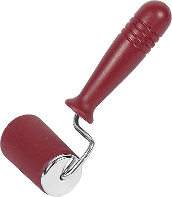 KAISER Kaiserflex Red Baking Mould Roller 6.5 cm 100% Food-Grade Silicone with Metal Core Ergonomic Handles High Shape Stability and Flexibility