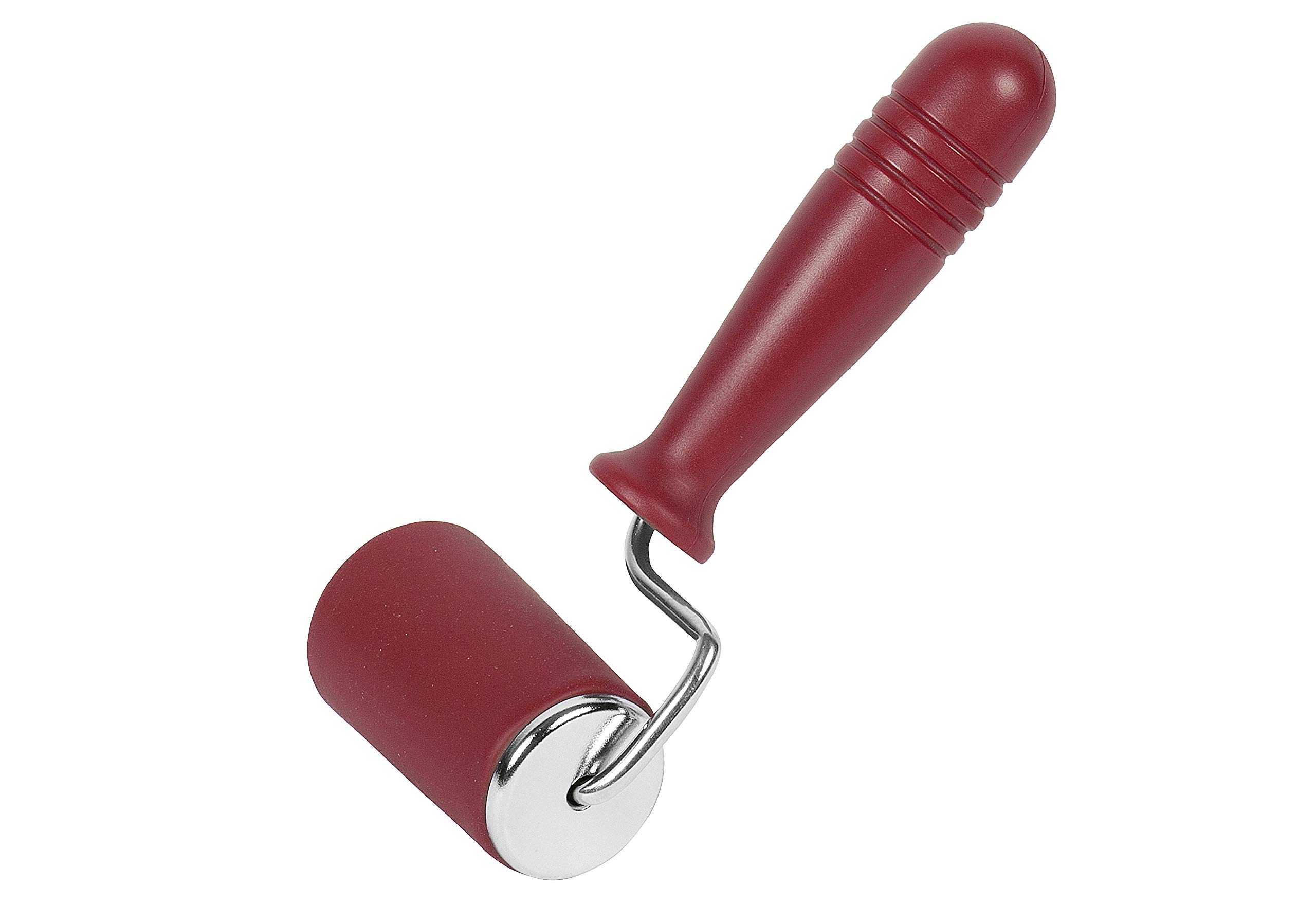KAISER Kaiserflex Red wałek do pieczenia 18 x 4 cm, 100% bezpieczny dla żywności silikon z metalowym rdzeniem, ergonomiczne uchwyty, wysoka stabilność kształtu i elastyczność