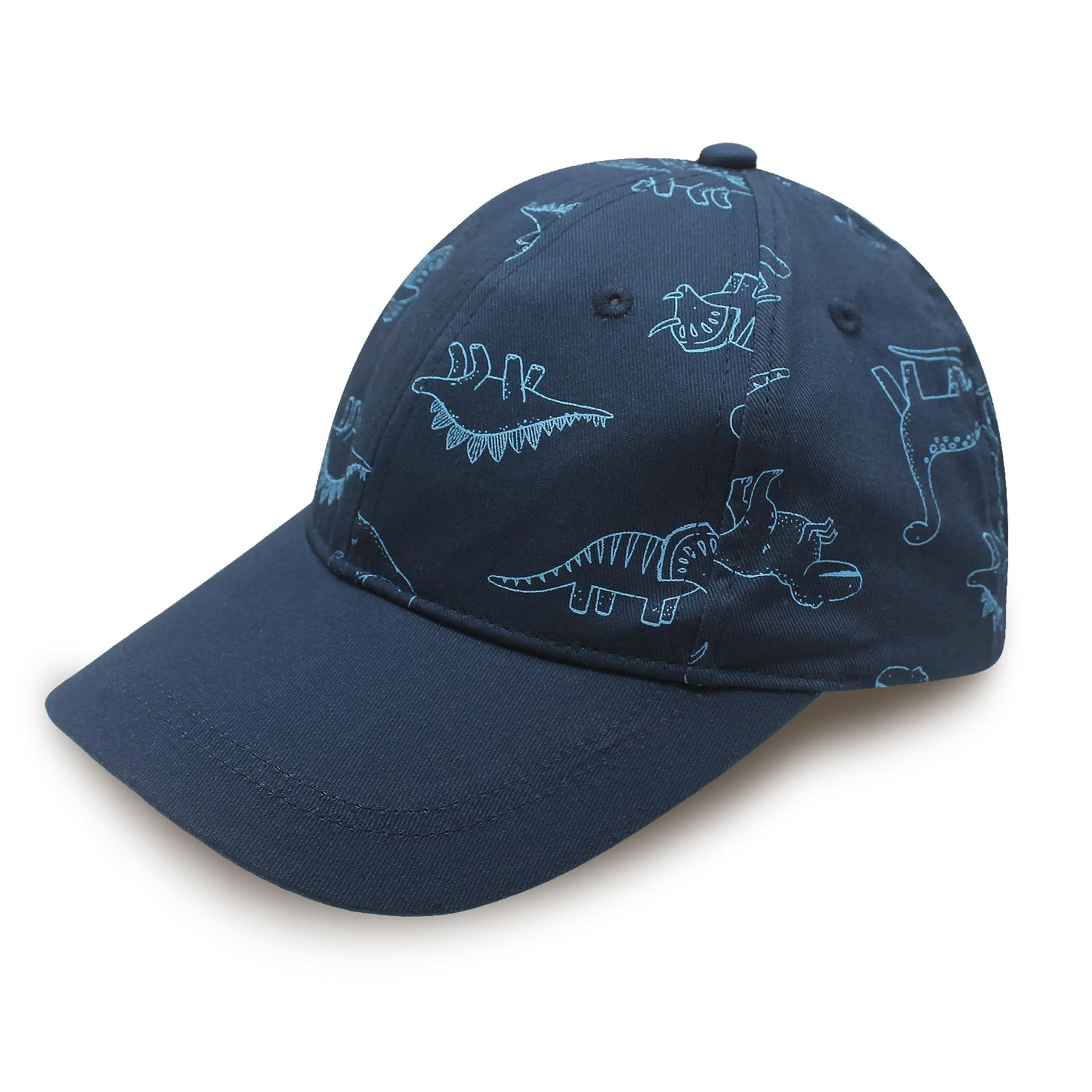 SmztTrend Baseball Cap for Baby Boys Girls Boys Dinosaur Caps Summer Sun Hat for Girls Cotton Baseball Hat for Toddler9(Navy,1-3T)
