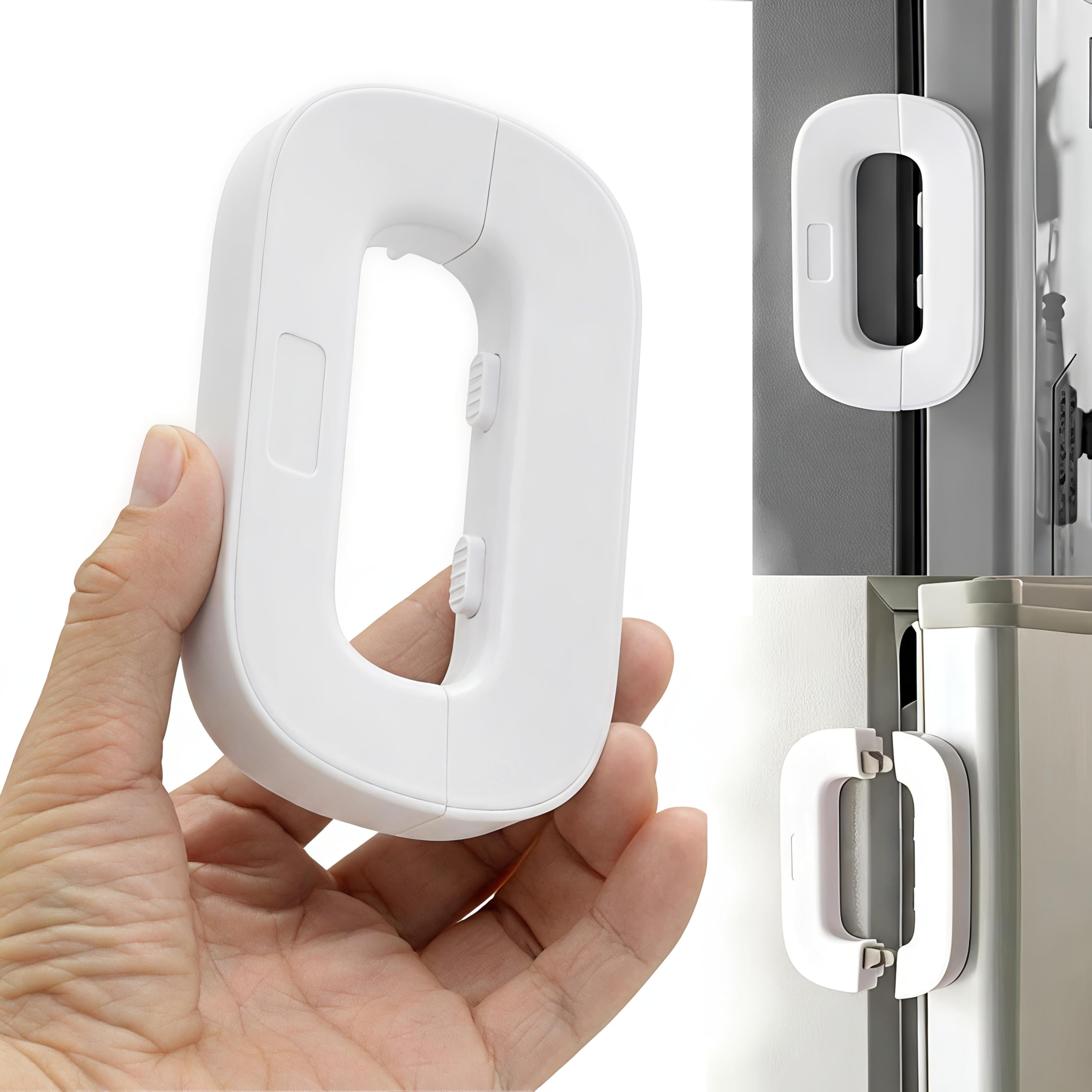 FunBlast Sliding Door & Window Safety Lock – No Drill Child Safety Lock for Refrigerator, Sliding Windows, Balcony Doors & Wardrobes, Easy Installation Adjustable Locks (Grey) — Amazon image 10